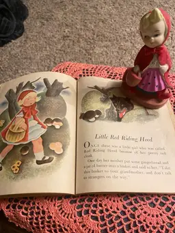 Vintage Red Riding Hood And 1950’s Book