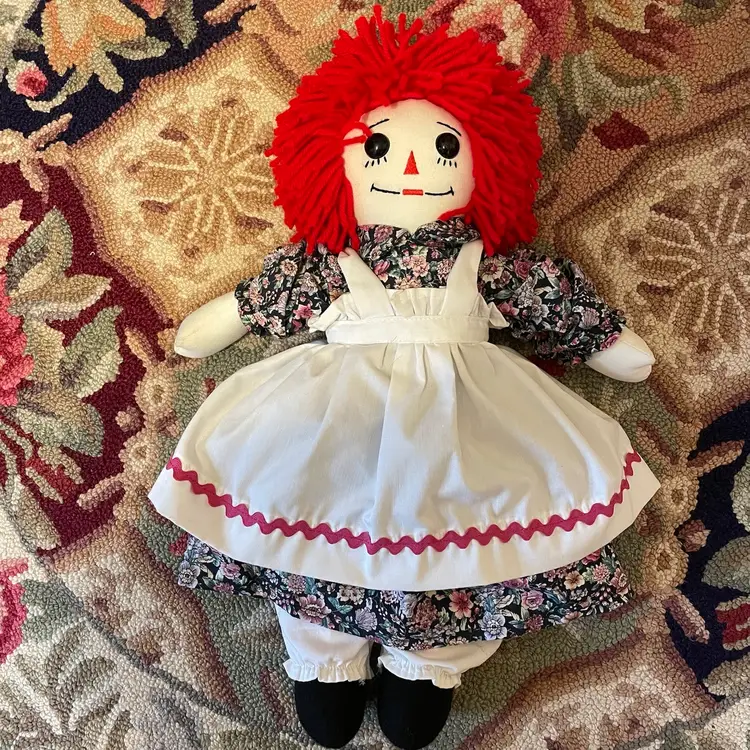 Vintage Raggedy Ann Doll Hand Crafted 15”