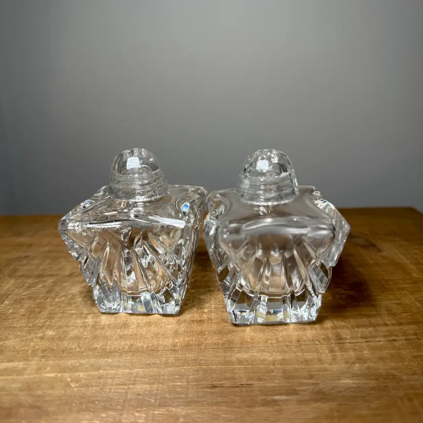 Crystal Salt & Pepper Shakers