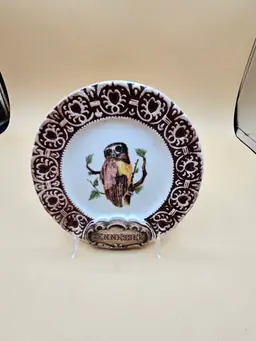 Treasure Craft Tennessee Owl 6" Plate