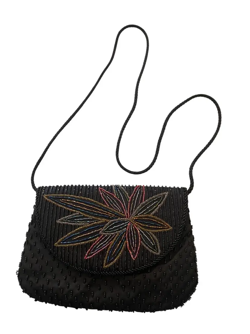 F.S.A. Collection vintage hand made beaded evening purse Hand Made