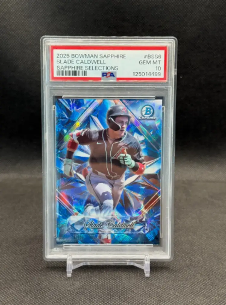 Slade Caldwell 2025 Bowman Sapphire Sapphire Selections PSA 10