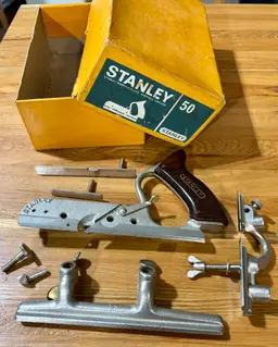 Stanley No. 50 Light Combination Plane With Original Box Made In England