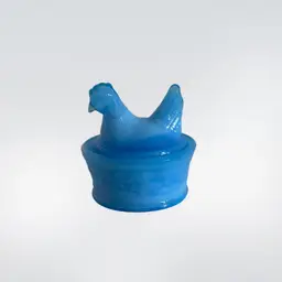 Contemporary Tiny Wilkerson Glass Hen On Nest