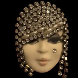 Vintage Flapper Brooch