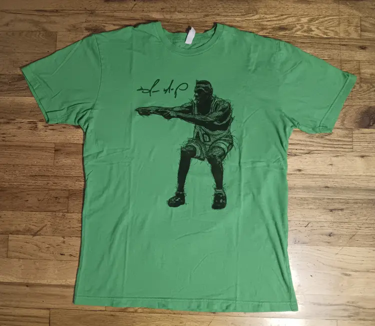 vintage Seattle Supersonics Shawn Kemp t-shirt NBA Basketball Dunking hoops