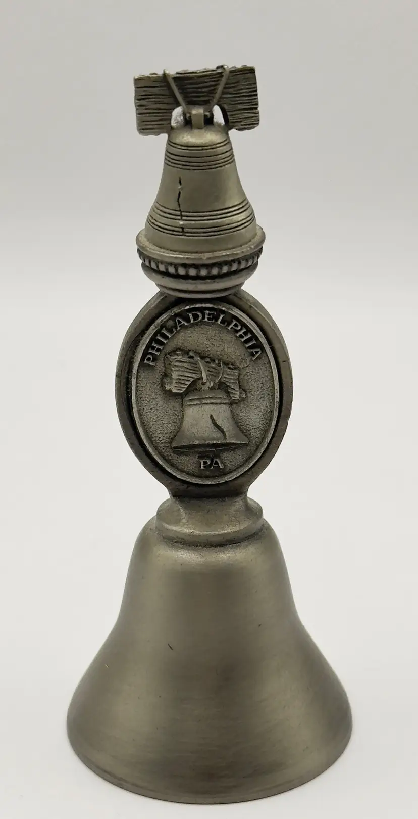 Vintage Philadelphia Liberty Bell Souvenir, Metal Decor Keepsake, By Fort Co., Made in USA