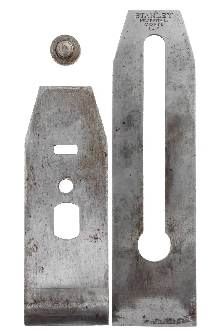 Stanley Plane Double Iron 1-3/4" No's 3, 5-1/4, 603, 605-1/4 "V" TM 1912-1918