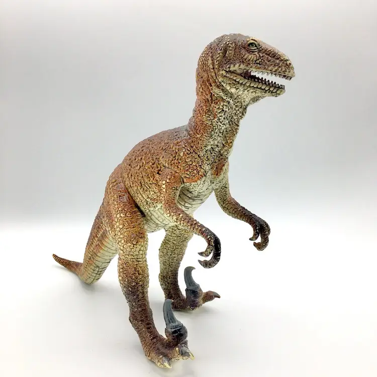 Vintage 1980s AAA Dromeosaurids Dinosaur Figurine Toy 17”