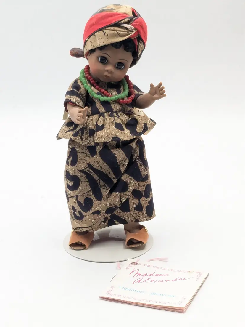 Vintage Madame Alexander Africa Miniature Showcase Doll with Box 1989