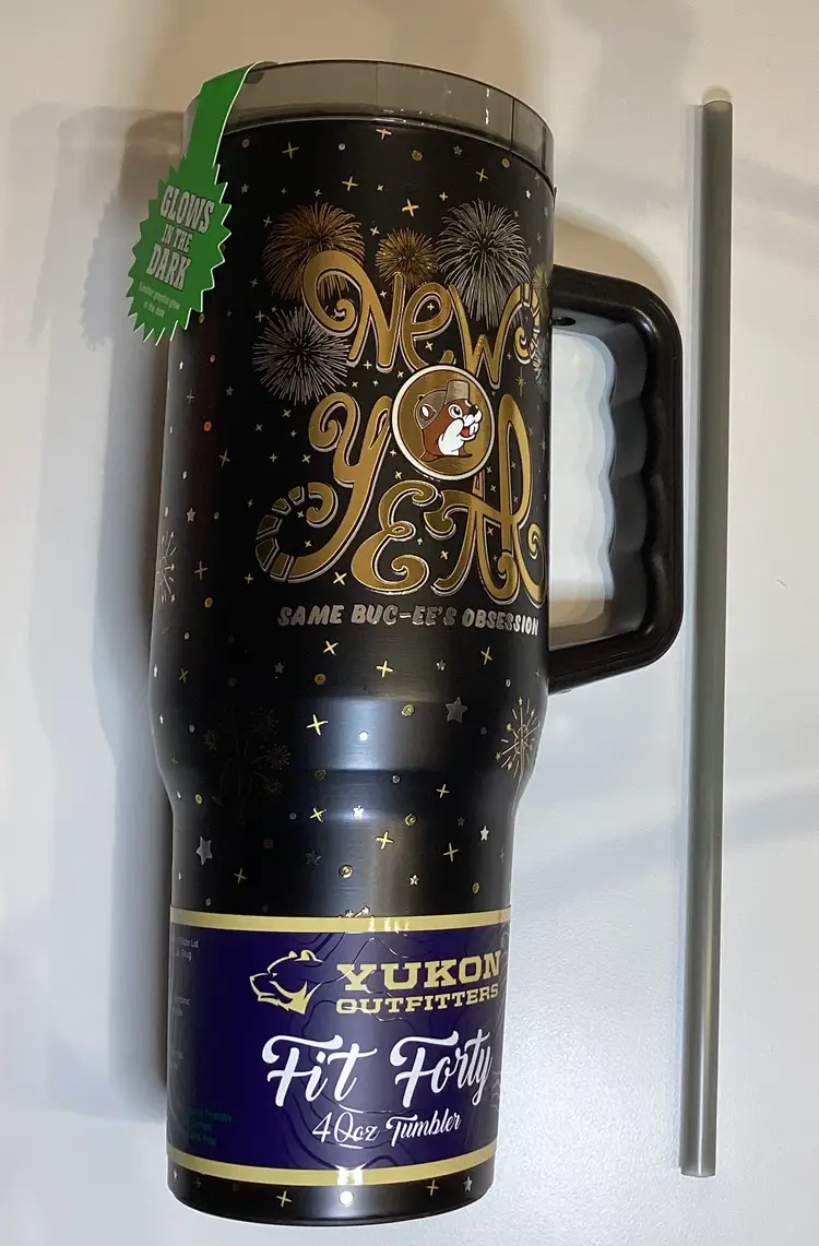 Buc-ee‘s New Years Tumbler 40oz Limited Edition 2024 Buc-ees Stainless Steel