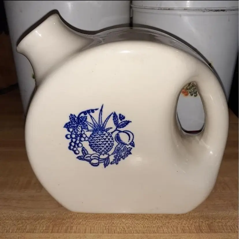 Vintage Ovenware Pineapple Refrigerator Jug Pitcher 1930's