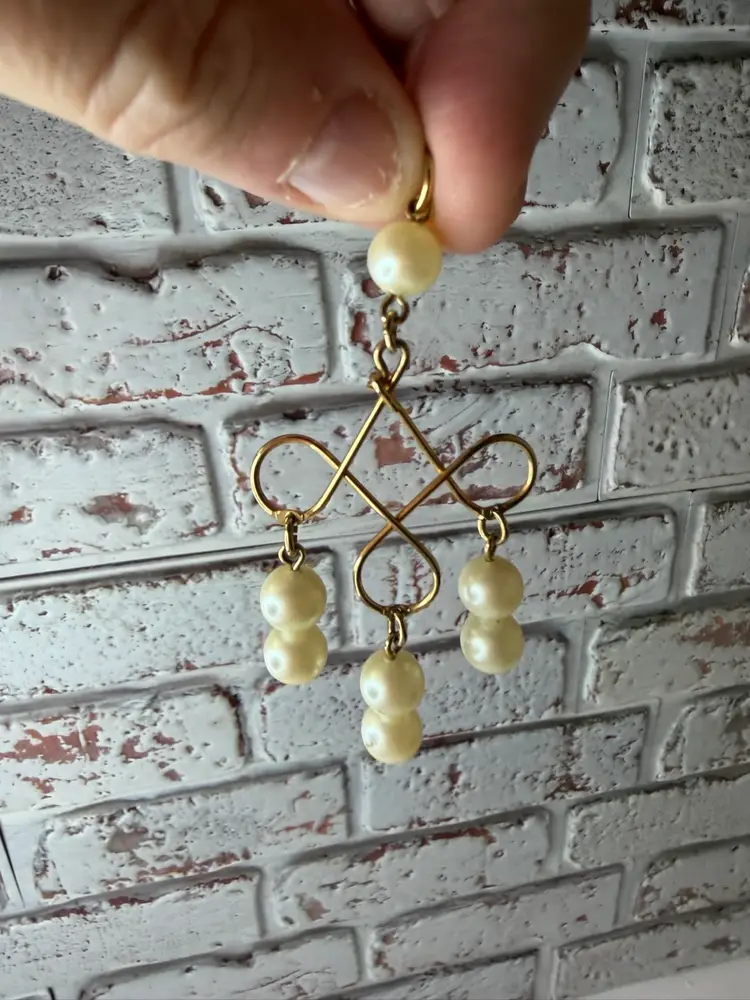 Chandler Pendant Faux Pearls See