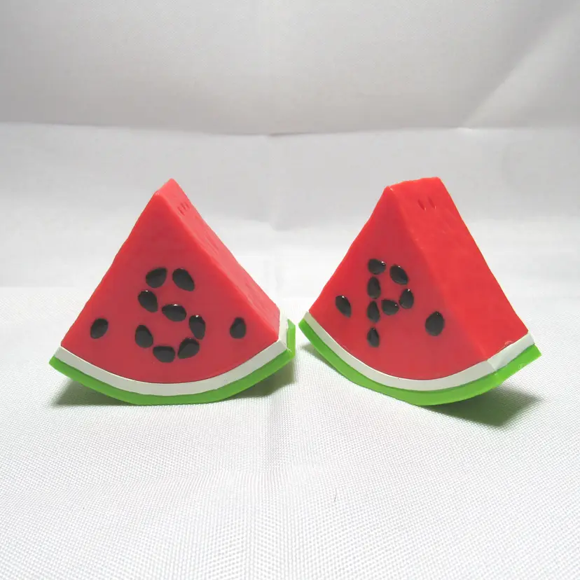 Avon Plastic Watermelon Slices Salt & Pepper Shaker Set