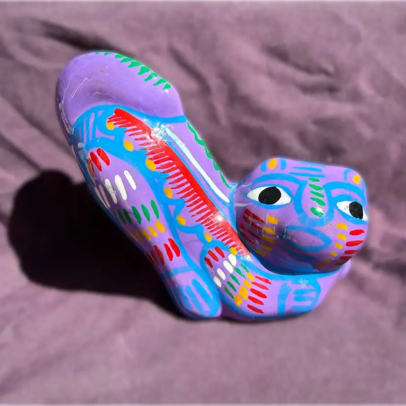 Purple Talavera Cat