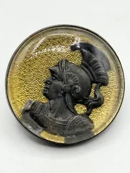 Antique Estate glass rosette bridle