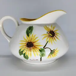 Vtg Ceramic Fat Bottom Pitcher