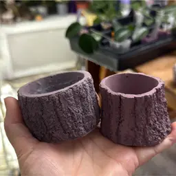 Purple Tree Trunk Pots 2 For $5