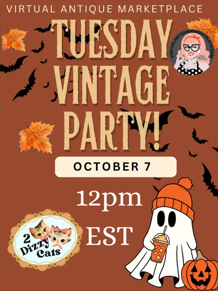 Tuesday Vintage Party with 2 Dizzy Cats