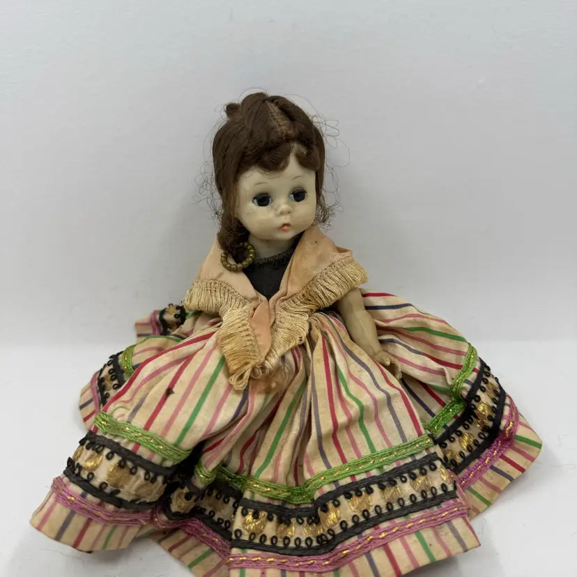 Circa 1955 Vintage Madame Alexander Wendy doll in a 1950s Mambo dress- Missing Legs
