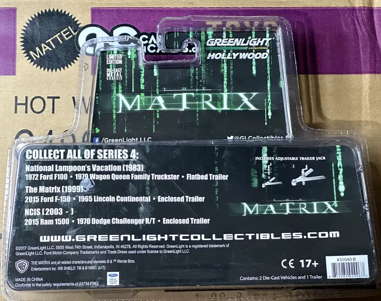 Greenlight Hitch &amp; Tow Series Matrix Green Machine Ford F150 Lincoln Continental