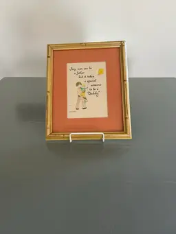 Vintage Framed Father Quote By Patsy Moore 1979 11 X 9 Inches