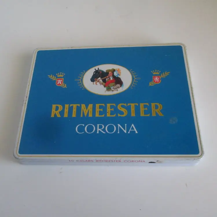 Ritmeester Corona Cigar Cigar Box Tin Tobacco Advertising Tin Cigar