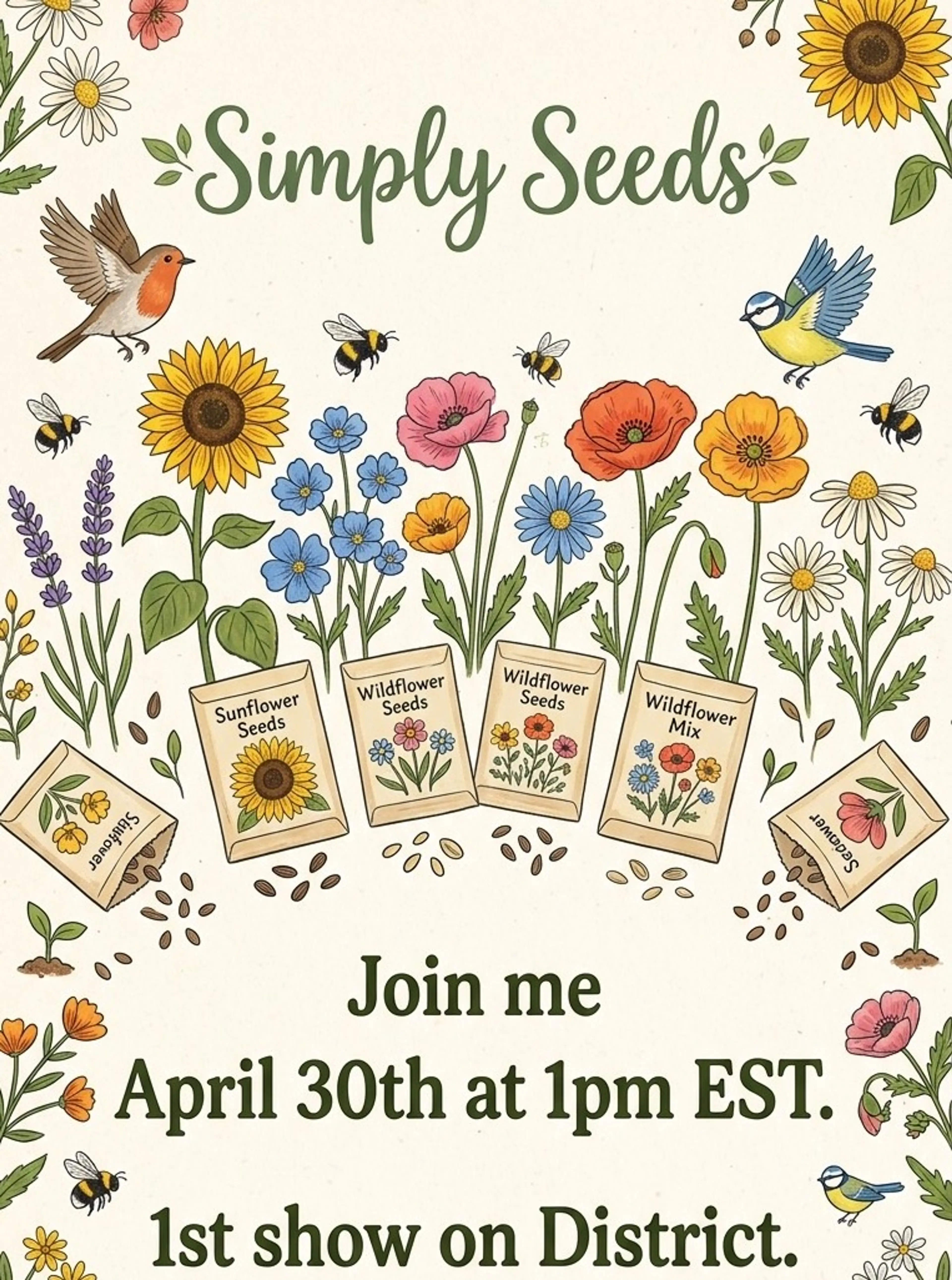 1st Live show on District…flower seed show