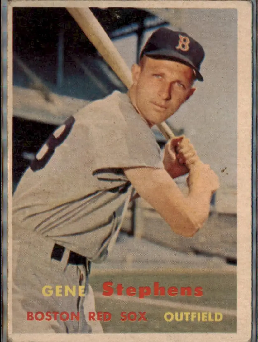 1957 Topps #217 Gene Stephens - ( pk1 ) - Boston Red Sox