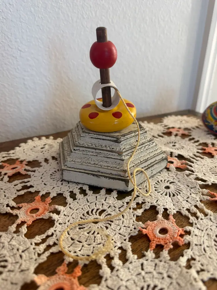 Vintage Wooden Pull String Toy