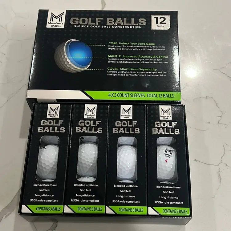 1 Dozen Members Mark 3-piece Golf Balls - 2 Available