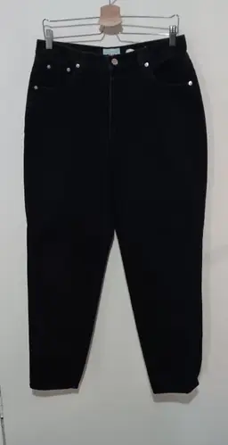 80s Sasson Modern Basics Black High Waist Mom Jeans Sz 16 VTG EUC
