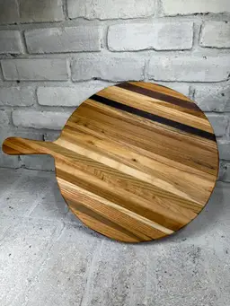 Round Hardwood Serving Board