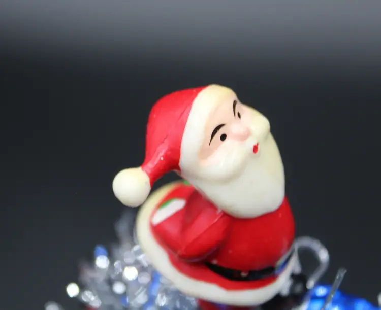 01 - Burlington Hopper Car HO Scale Christmas Assemblage, Santa's Gaze.