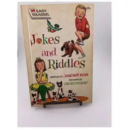 Vintage Jokes and Riddles Childrens Book - Easy Reader Wonder Books