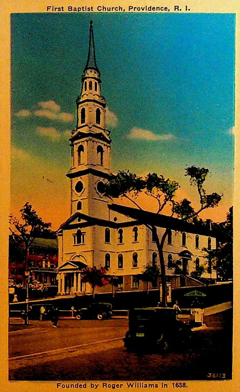 First Baptist Church Providence Rhode Island Unused Postcard
