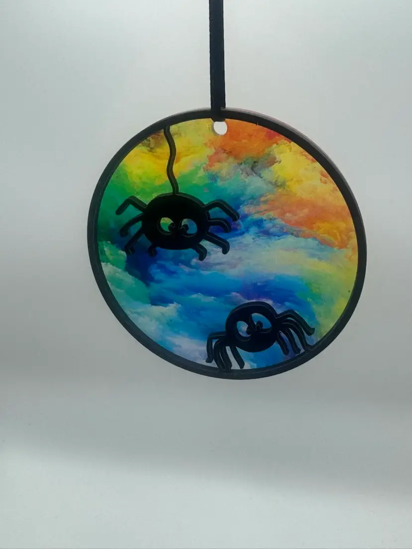 Acrylic Spider Sun Catcher/Ornament 4” Diameter