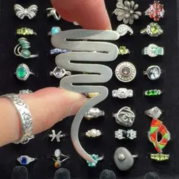 Sterling Silver Taxco Snake Brooch Pendant