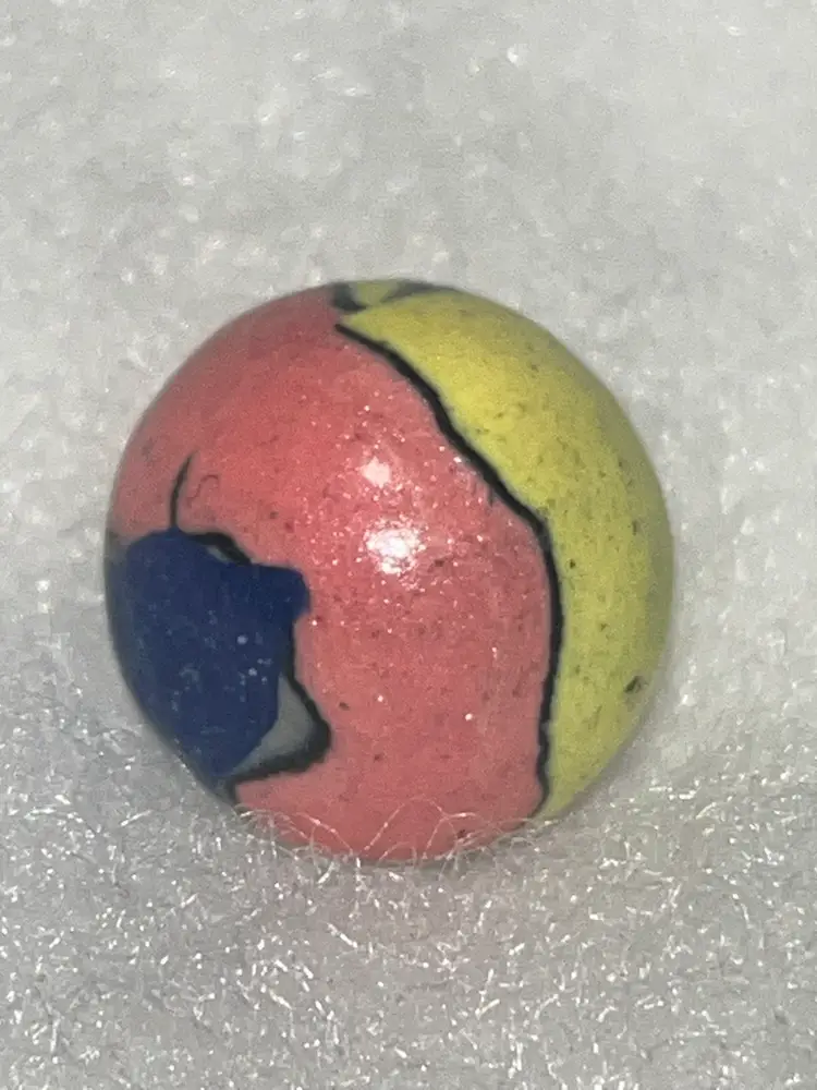 Hand Painted German Clay Marble