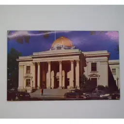 Famous Washoe County Court House Nevada Kodachrome Natural Color Unposted RPPC Postcard