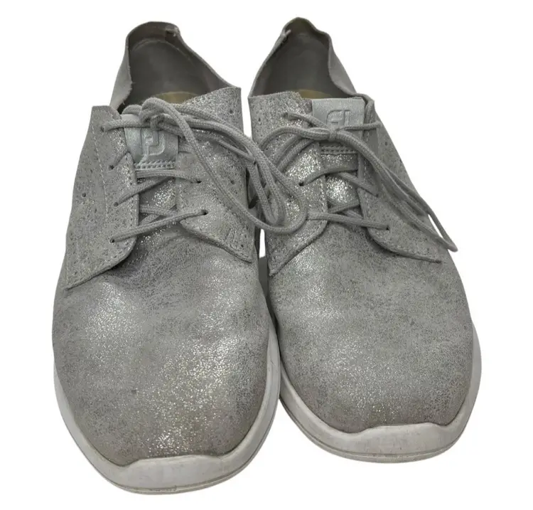 FOOTJOY Women's 95736 Silver Flex LX Leather Golf Shoes Size 8.5M