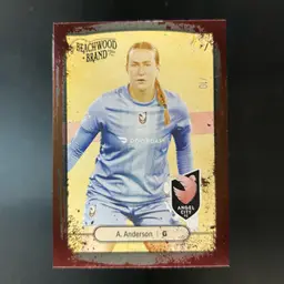 Angelina Anderson 2025 Beachwood Brand Copper Foil /10 Soccer Card