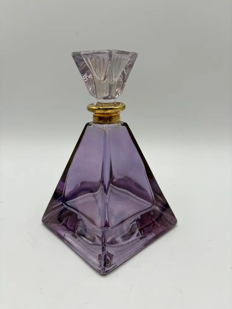 Royal Limited Purple Crystal Illusions Perfume Bottle Italy