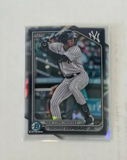 George Lombard 2024 Bowman Draft Refractor New York Yankees