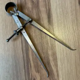 Vintage Lufkin Rule Co. 6.5" Inside Spring Calipers with Flat Legs