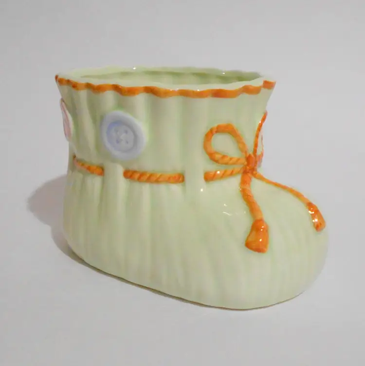 Ebeling And Reuss Baby Bootie Ceramic Planter 1984 Made In Japan