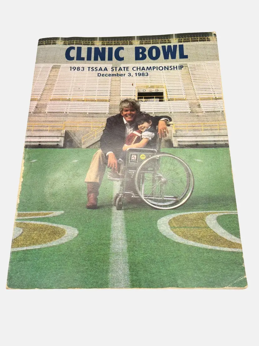 1983 Clinic Bowl TSSAA State Championship Program Tennessee High School Football