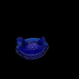 Cobalt Blue Hen On Nest