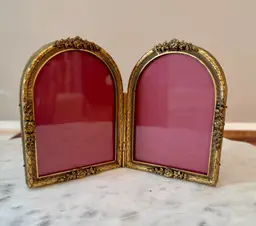 Double Arched Brass Frame