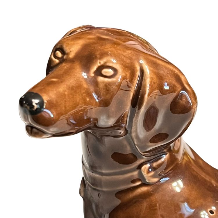 Vintage MCM Dachshund Dog Hors D'Oeuvres Toothpick  Holder